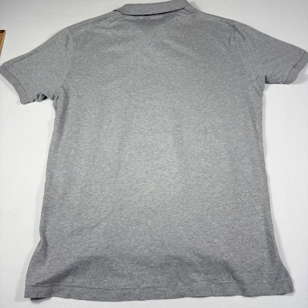 Polo Ralph Lauren Shirt L Gray Short Sleeve Cotton Classic‎ Fit Pony Logo SOFT